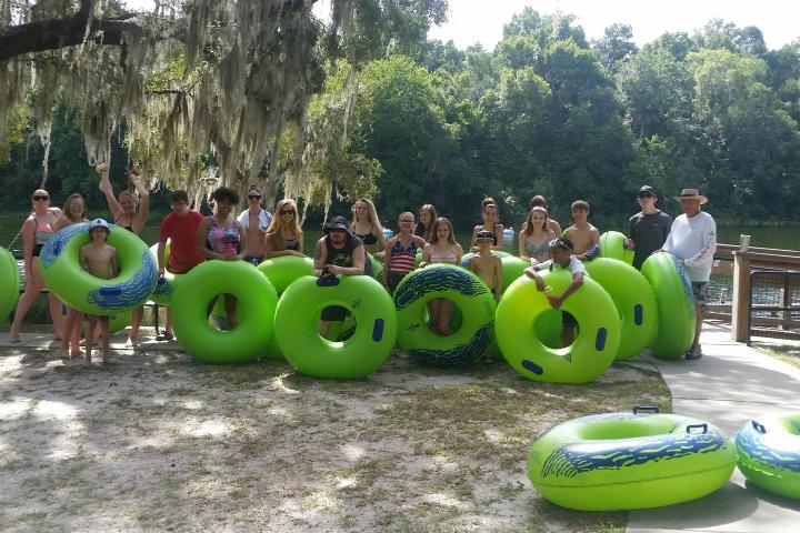 Group Rainbow River Tubing Photo