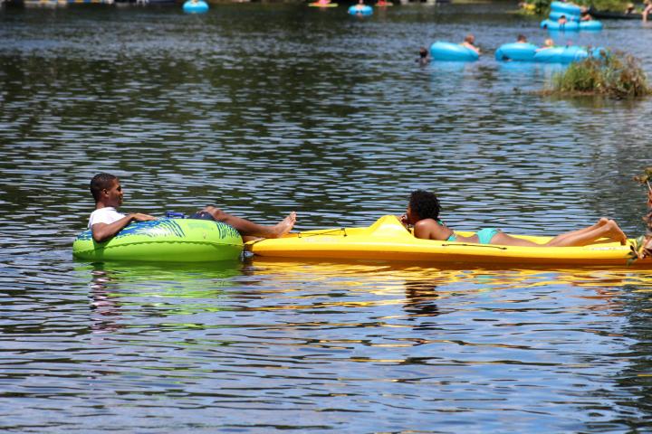 Floating down the Rainbow River